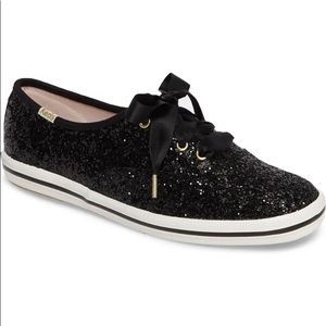 Kate Spade ♠️- Keds Glitter Shoes - Women’s Black Size 6.5 - NEW
